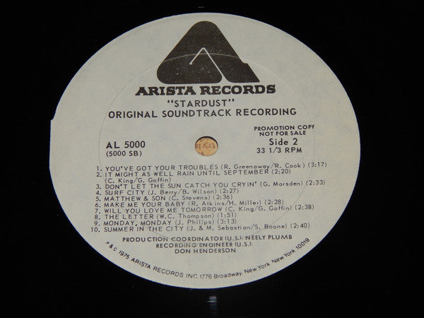 Various : Stardust - 44 Original Hits From The Sound Track Of The Film (2xLP, Comp, Promo, Gat)