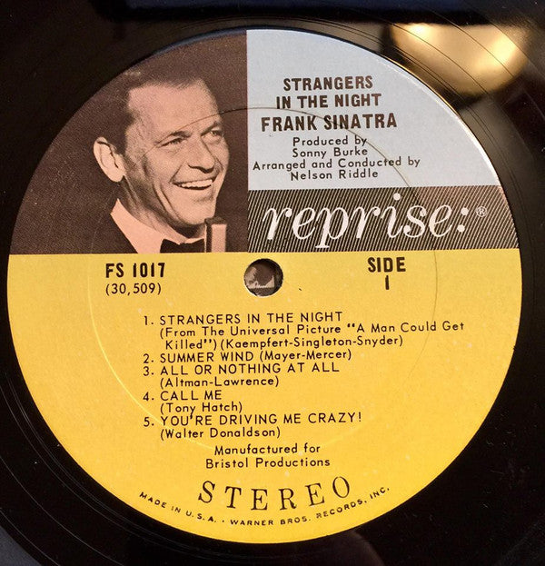 Frank Sinatra : Strangers In The Night (LP, Album, San)