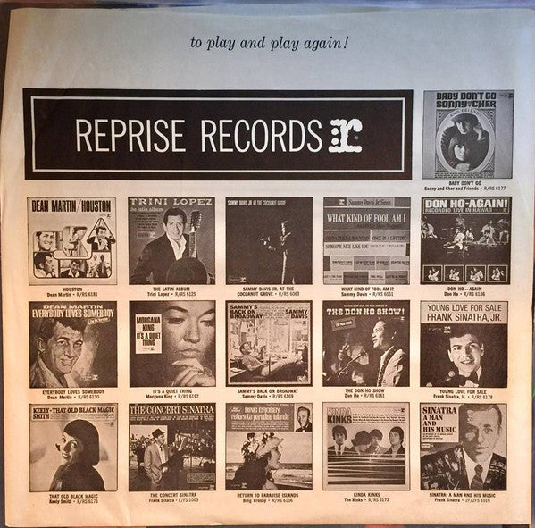 Frank Sinatra : Strangers In The Night (LP, Album, San)