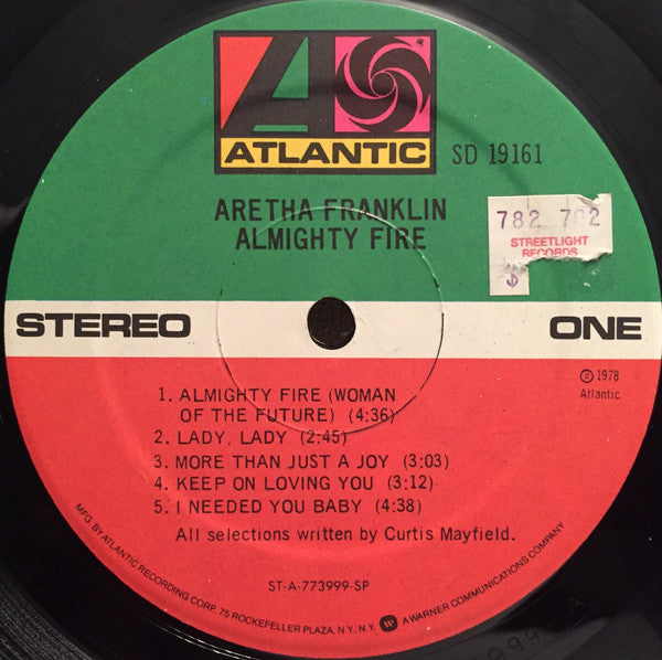 Aretha* : Almighty Fire (LP, Album, SP)