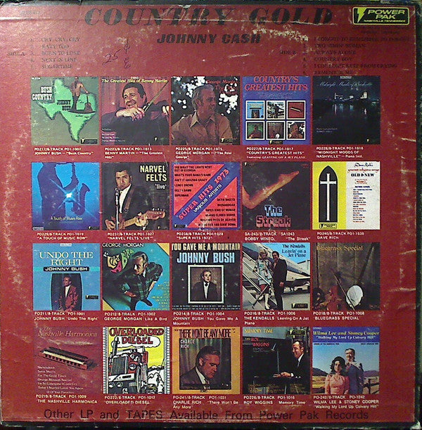 Johnny Cash : Country Gold (LP, Comp)