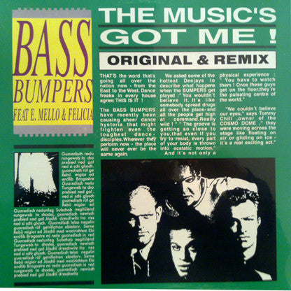 Bass Bumpers : The Music's Got Me (12", Maxi)