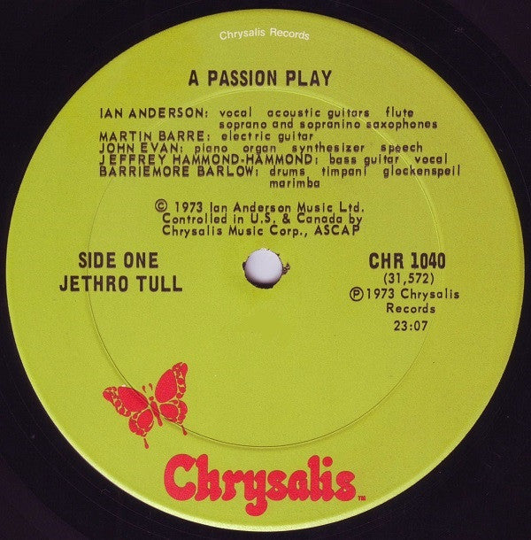 Jethro Tull : A Passion Play (LP, Album, Ter)