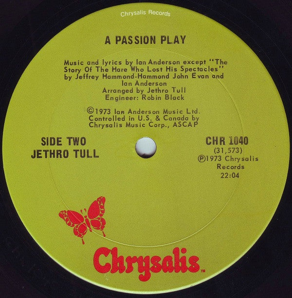 Jethro Tull : A Passion Play (LP, Album, Ter)