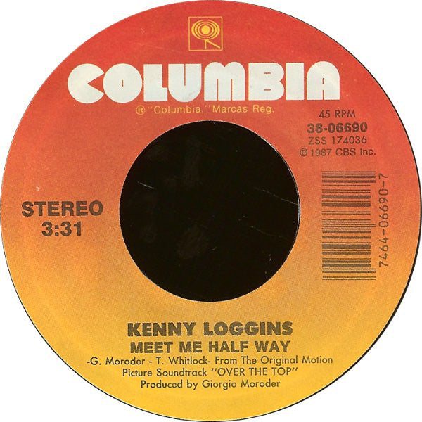 Kenny Loggins : Meet Me Half Way (7", Single, Styrene, Car)