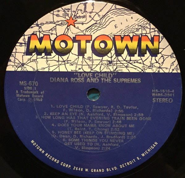 Diana Ross And The Supremes* : Love Child (LP, Album, Ter)
