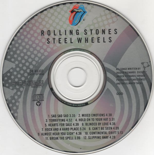 Rolling Stones* : Steel Wheels (CD, Album, Whi)