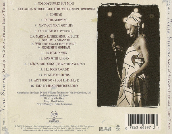 Nina Simone : Saga Of The Good Life And Hard Times (CD, Comp, RM)