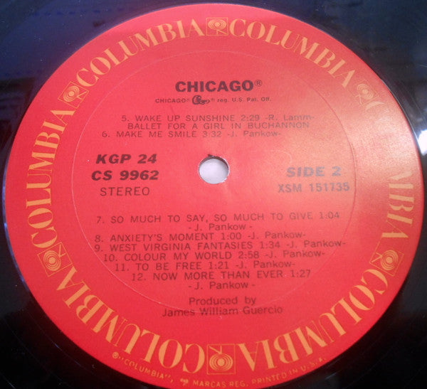 Chicago (2) : Chicago (2xLP, Album, RP, Chi)