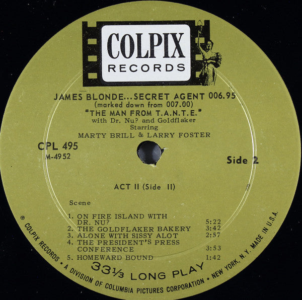 Marty Brill & Larry Foster : James Blonde ("The Man From T.A.N.T.E.") (LP, Album)