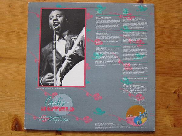 Curtis Mayfield : We Come In Peace With A Message Of Love (LP, Album)
