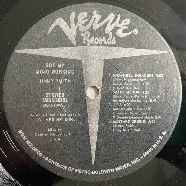 The Incredible Jimmy Smith* : Got My Mojo Workin' (LP, Album, Club)