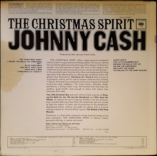 Johnny Cash : The Christmas Spirit (LP, Album)