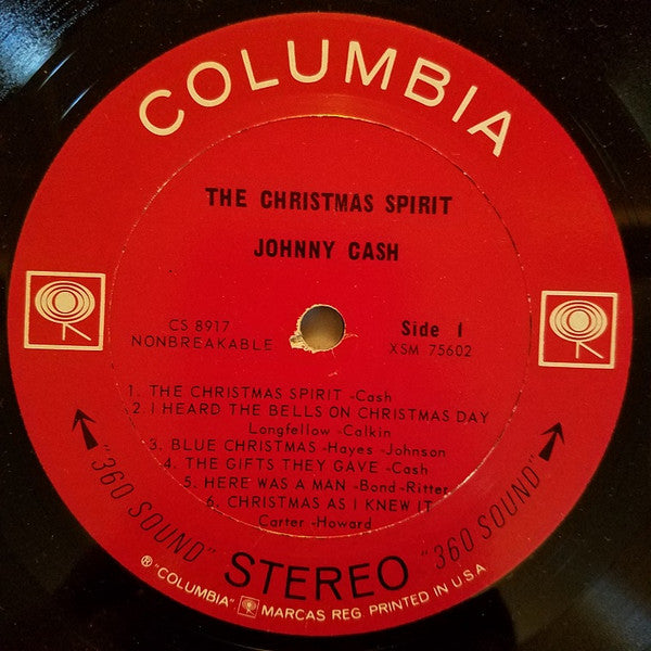 Johnny Cash : The Christmas Spirit (LP, Album)