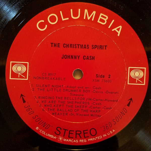 Johnny Cash : The Christmas Spirit (LP, Album)
