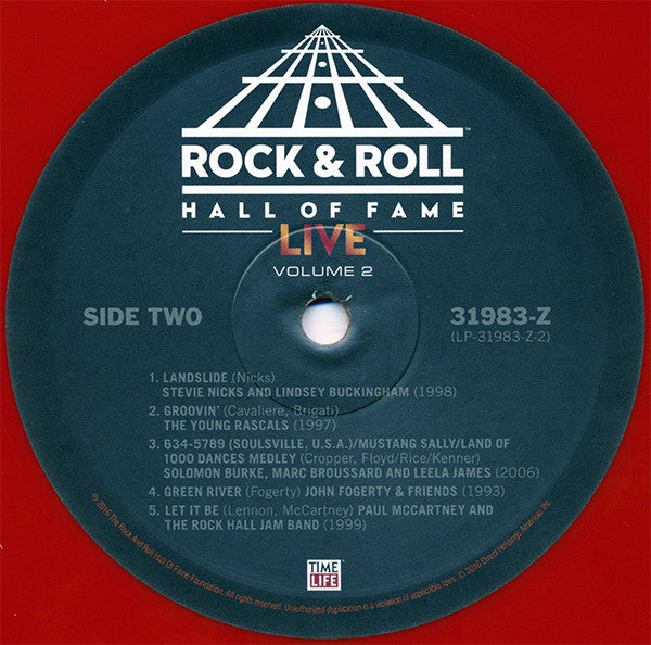 Various : Rock & Roll Hall Of Fame: Live, Volume 2 (LP, Ora)