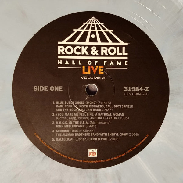 Various : Rock And Roll Hall Of Fame Live: Volume 3 (LP, Album, S/Edition, Whi)