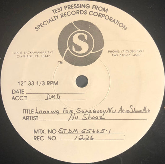 Nu Shooz : Are You Lookin' For Somebody Nu (12", TP)