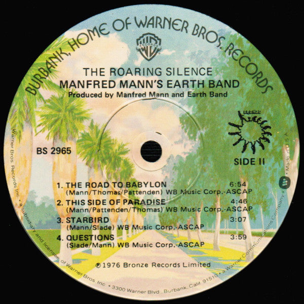 Manfred Mann's Earth Band : The Roaring Silence (LP, Album, Win)