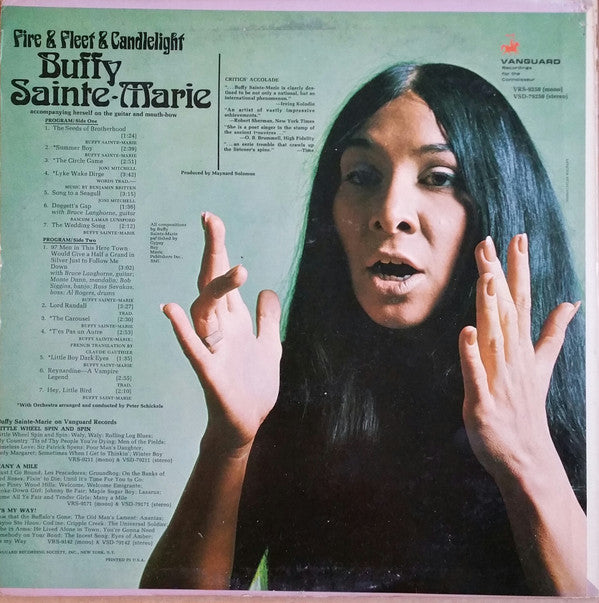 Buffy Sainte-Marie : Fire & Fleet & Candlelight (LP, Album)