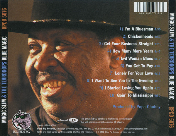 Magic Slim & The Teardrops : Blue Magic (CD, Album, Enh)