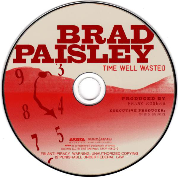 Brad Paisley : Time Well Wasted (CD, Album, RP, SPA)