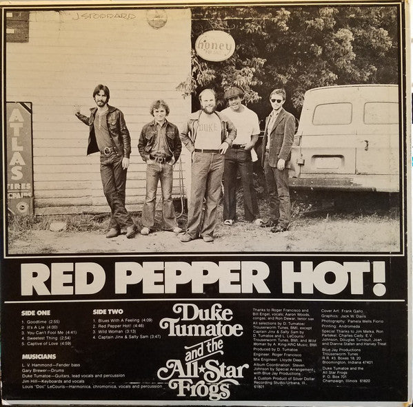 Duke Tumatoe And The All-Star Frogs : Red Pepper Hot! (LP, Album)