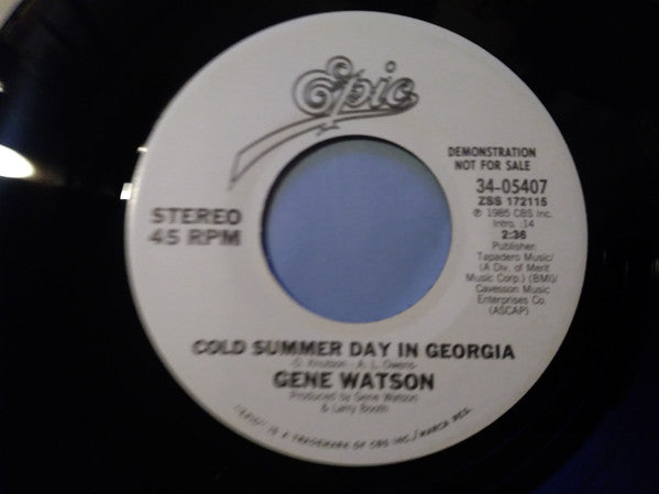 Gene Watson : Cold Summer Day In Georgia (7", Single, Promo, Pit)