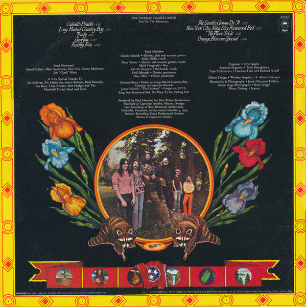 The Charlie Daniels Band : Fire On The Mountain (LP, Album, RE)