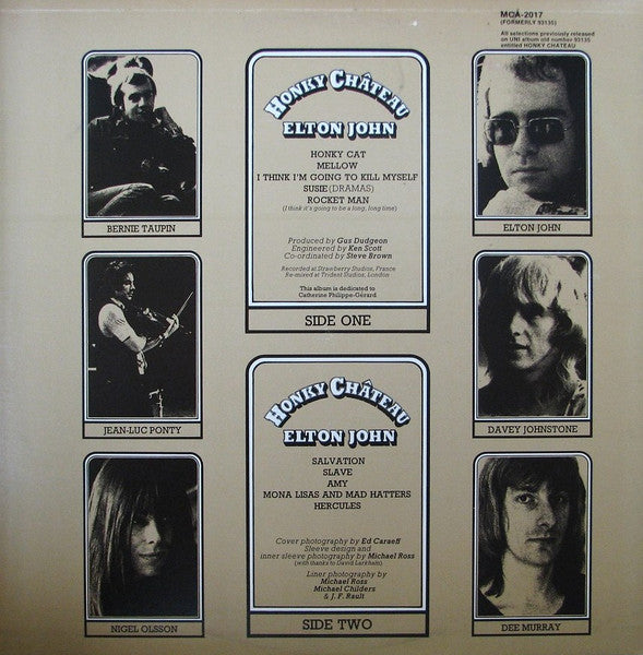 Elton John : Honky Château (LP, Album, RE, Gat)