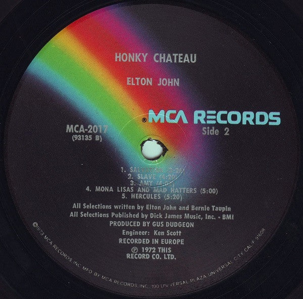 Elton John : Honky Château (LP, Album, RE, Gat)
