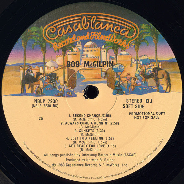 Bob McGilpin : Bob McGilpin (LP, Album, Promo, PRC)