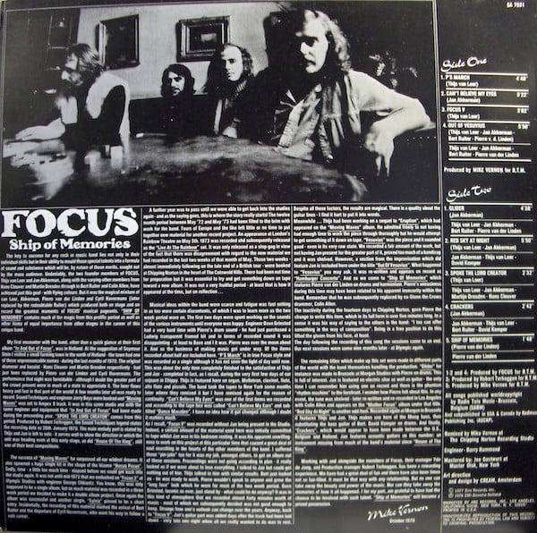 Focus (2) : Ship Of Memories (LP, Album, Ter)