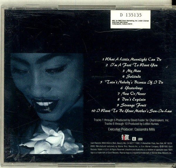Miki Howard : Miki Sings Billie (A Tribute To Billie Holiday) (CD, Album, Club)