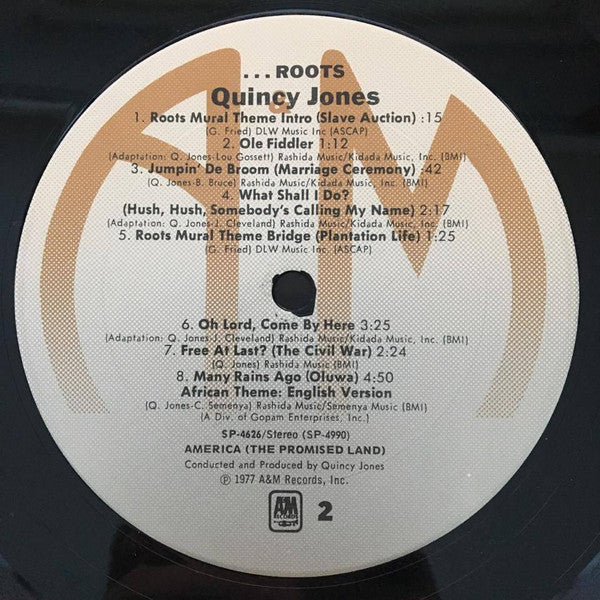 Quincy Jones : Roots (The Saga Of An American Family) (LP, Album, Ter)