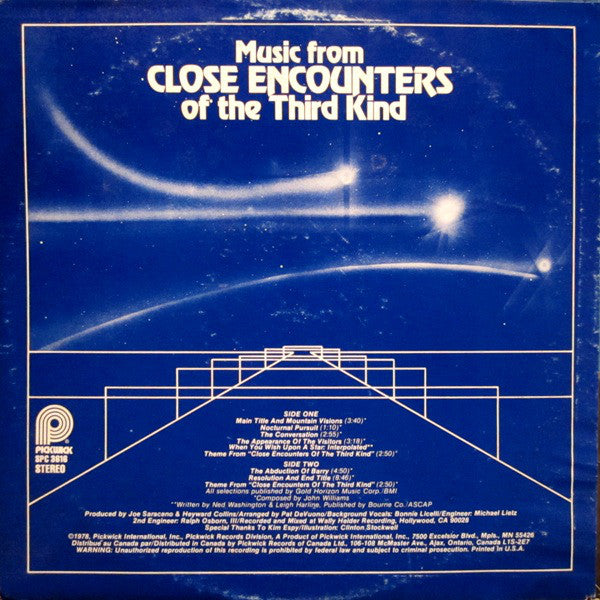 Unknown Artist : Music From Close Encounters Of The Third Kind (LP, Album)