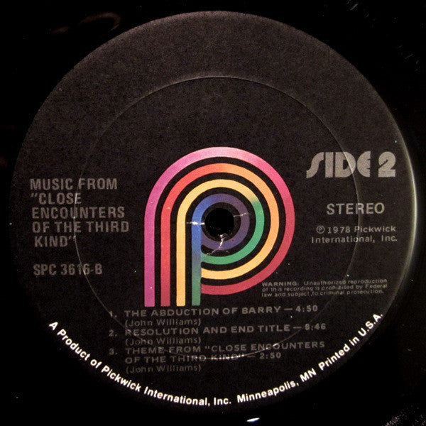 Unknown Artist : Music From Close Encounters Of The Third Kind (LP, Album)