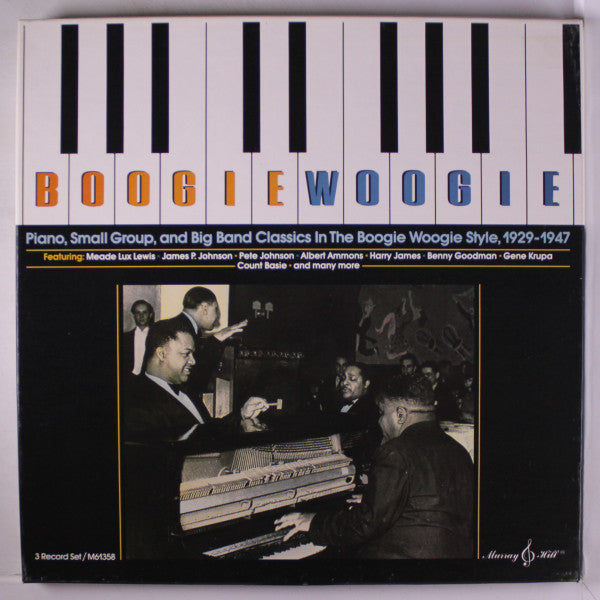 Various : Boogie Woogie: Piano, Small Group, And Big Band Classics In The Boogie Woogie Style, 1929-1947 (3xLP, Album, Comp, Mono)