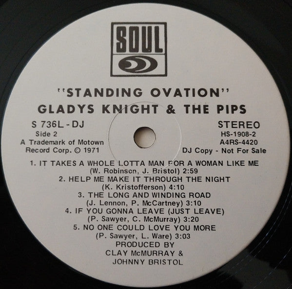 Gladys Knight & The Pips* : Standing Ovation (LP, Album, Promo)