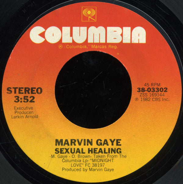 Marvin Gaye : Sexual Healing (7", Single, Styrene, Pit)