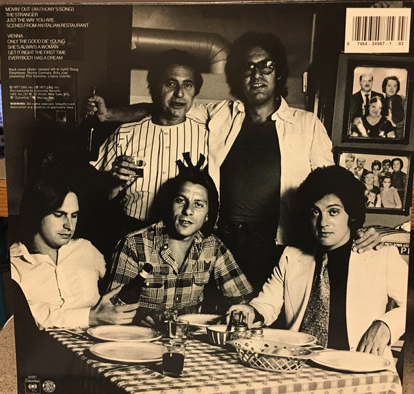 Billy Joel : The Stranger (LP, Album, RE)