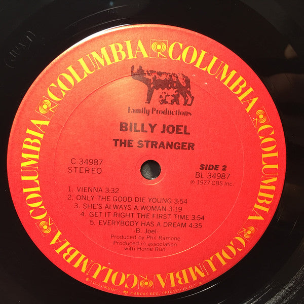 Billy Joel : The Stranger (LP, Album, RE)