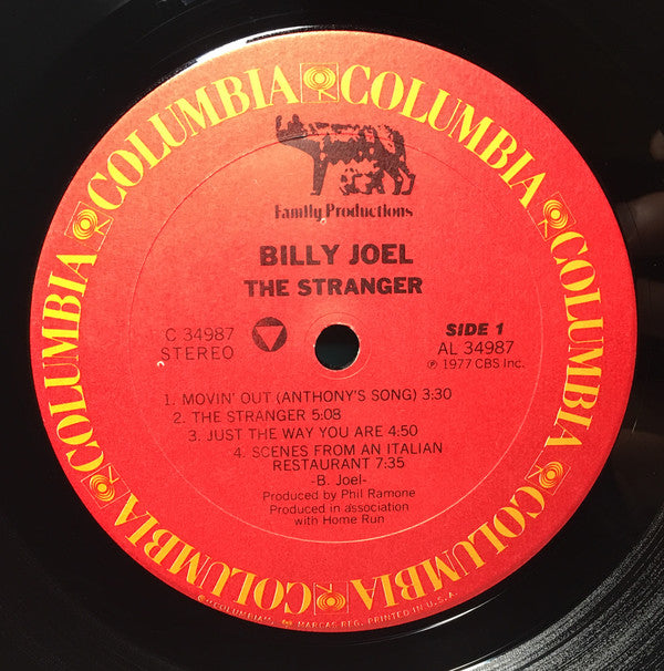 Billy Joel : The Stranger (LP, Album, RE)