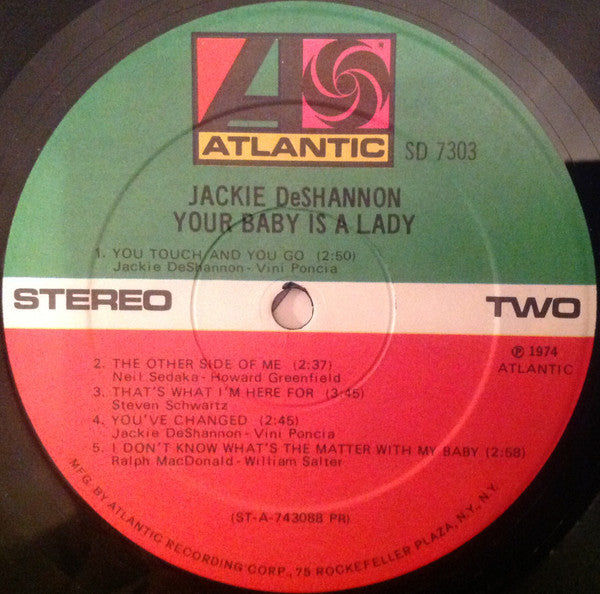 Jackie DeShannon : Your Baby Is A Lady (LP, Album, PR )