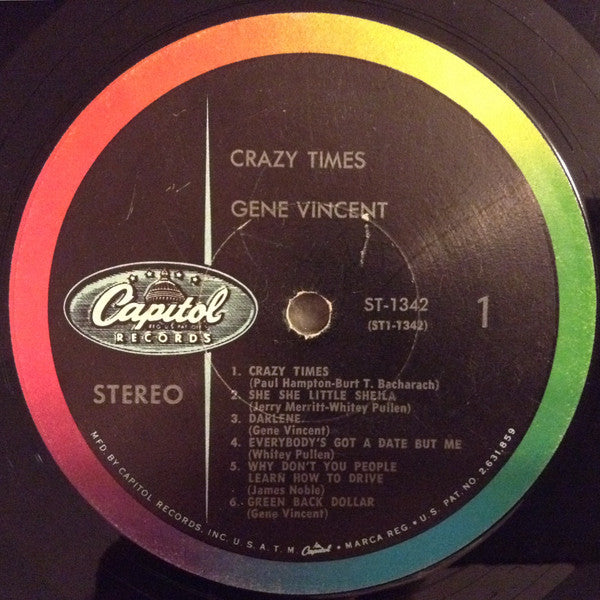 Gene Vincent : Crazy Times (LP, Album)