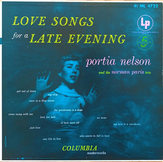 Portia Nelson : Love Songs For A Late Evening (LP, Mono)