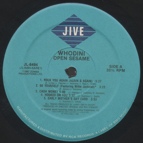 Whodini : Open Sesame (LP, Album)