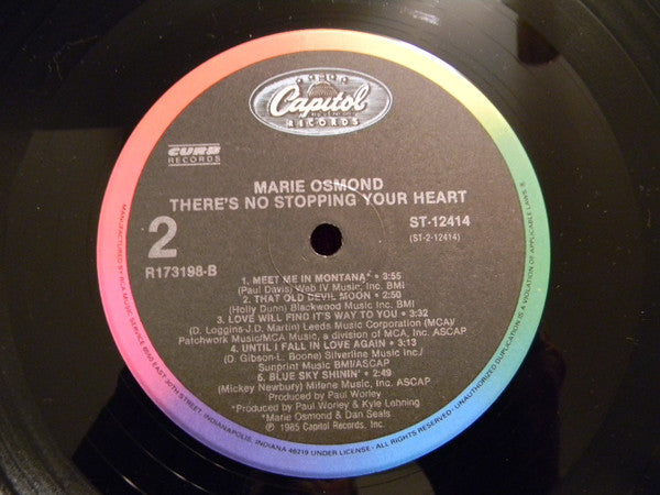 Marie Osmond : There's No Stopping Your Heart (LP, Album, Club, RCA)