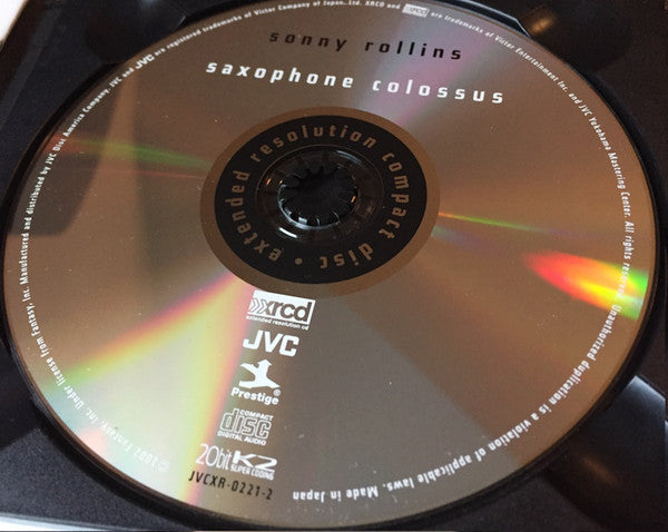 Sonny Rollins : Saxophone Colossus (XRCD, Album, Mono, RE, RM)
