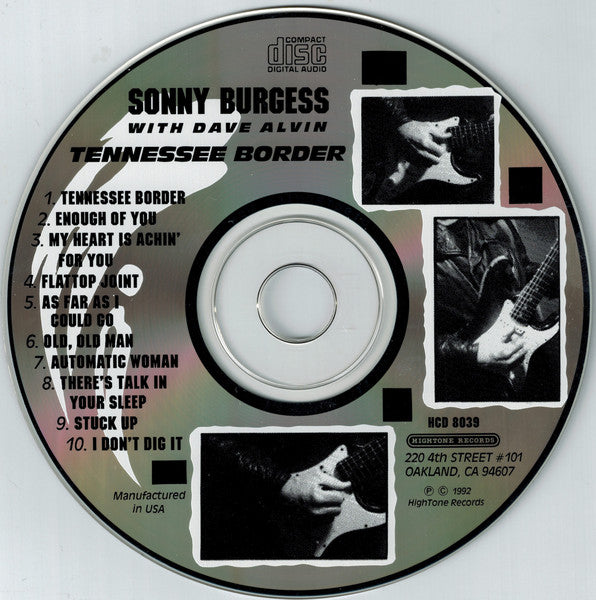 Sonny Burgess With Dave Alvin : Tennessee Border (CD, Album)